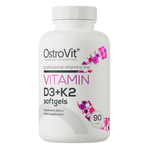 Ostrovit Vitamin D3 2000 + K2 100mcg | 90 softgels