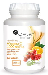 Aliness Witamina C 1000 mg PLUS | 100 vege kapsułek