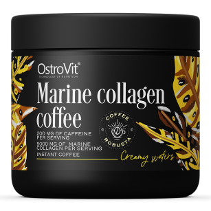 Ostrovit Kawa z kolagenem morskim wafelki kremowe | 150g