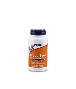 Now Foods Grape Seed Standardized Extract 100mg | 100 vcaps
