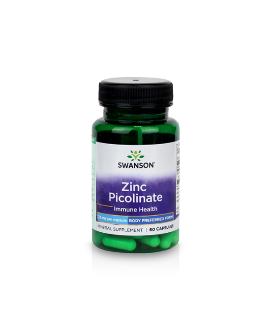 Swanson Zinc Picolinate 22 mg | 60 caps.