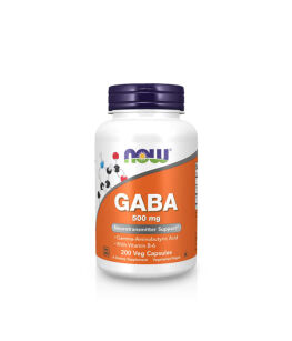 Now Foods Gaba 500mg with Vitamin B6 | 200 vcaps