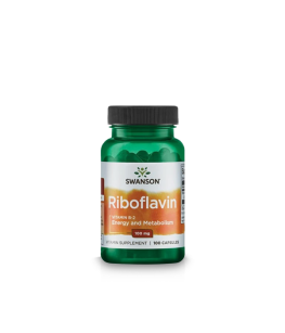 Swanson Riboflavin Vitamin B2 100mg | 100 kaps.