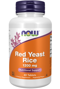 Now Foods Red Yeast Rice Concentrated 10:1 Extract 1200mg | 60 tabletek