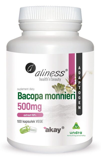 Aliness Bacopa Monnieri Extract 50% 500mg | 100 vege caps