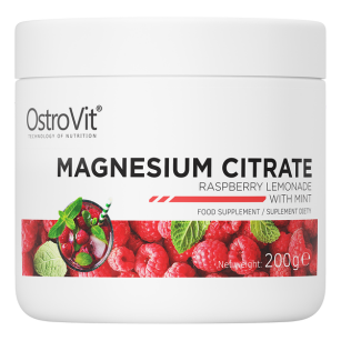 OstroVit Magnesium Citrate Cytrynian Magnezu | 200 g smakowy