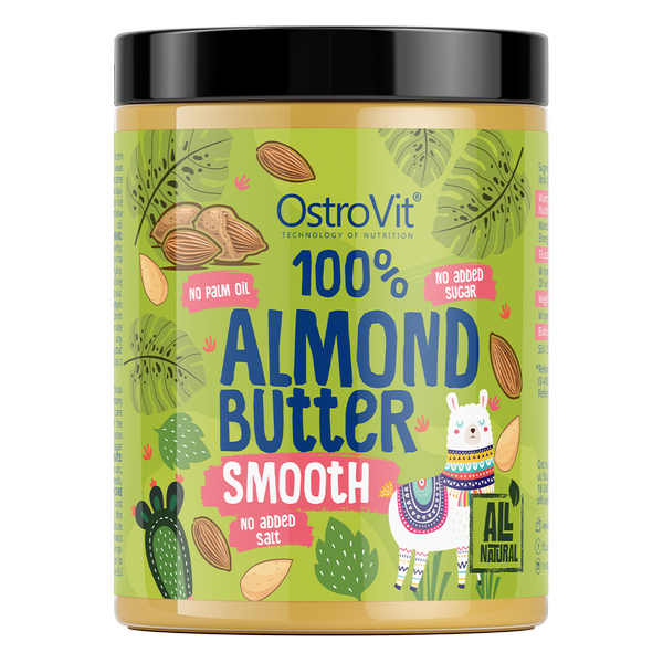 OstroVit 100% Almond Butter Krem Migdałowy | 1000 g smooth