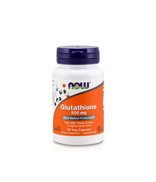 Now Glutathione 500mg with Milk Thistle Extract & Alpha Lipoic Acid | 30 vcaps
