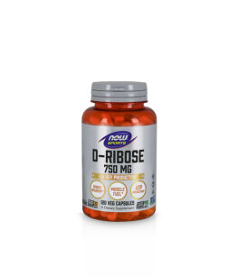 Now Foods D-Ribose 750mg | 120 vcaps 