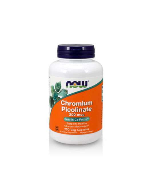 Now Foods Chromium Picolinate 200 mcg | 250 vcaps 