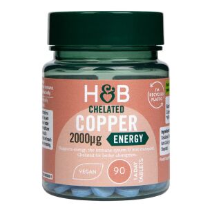 Holland & Barrett Chelated Copper 2mg Vegan  | 90 tabletek