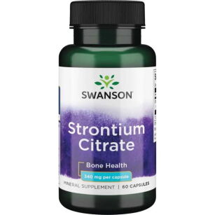 Swanson Strontium Citrate 340mg | 60 kapsułek