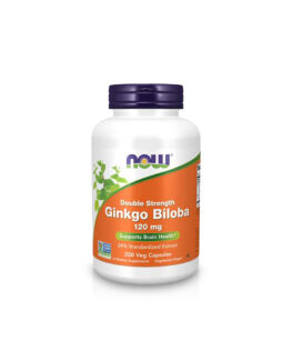 Now Foods Ginkgo Biloba Double Strength 120 mg | 200 vcaps 