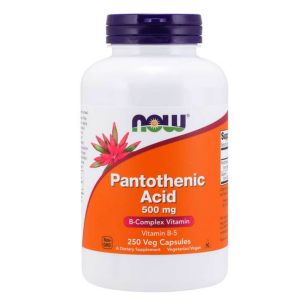 Now Foods Pantothenic Acid 500mg | 250 vcaps.