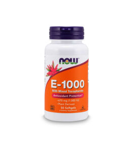 Now Foods Vitamin E-1000 IU | 50 softgels