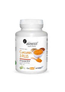 Aliness Curcumin 3 PLUS z piperyną 500 mg | 60 kapsułek