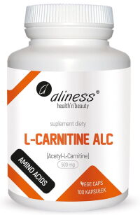 Aliness L-Carnitine ALC 500mg | 100 vege kapsułek