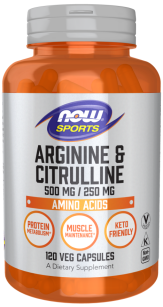 Now Arginine & Citrulline | 120 vcaps