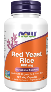 Now Foods Red Yeast Rice 600mg | 120 kapsułek