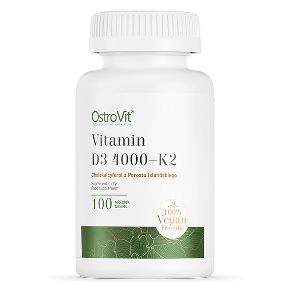 Ostrovit Vitamin D3 4000IU + K2 VEGE | 100 tabletek