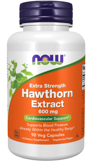 Now Foods Hawthorn Berry Extract 600 mg | 90 vcaps.