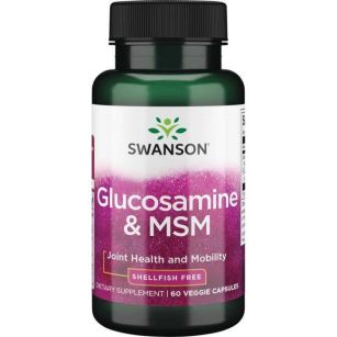 Swanson Glucosamine & MSM - vegetarian | 60 kaps