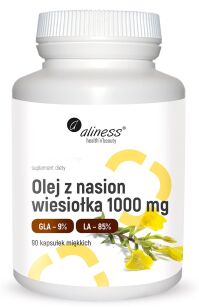 Aliness Olej z nasion wiesiołka 9% 1000 mg | 90 kapsułek