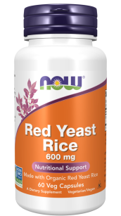 Now Foods Red Yeast Rice 600mg | 60 kapsułek
