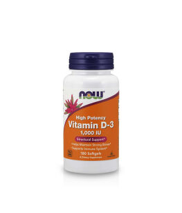 Now Foods  Vitamin D3 1000 IU | 180 softgels