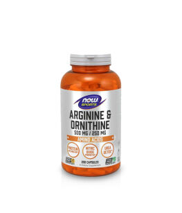 Now Foods Arginine & Ornithine | 250 kaps. 