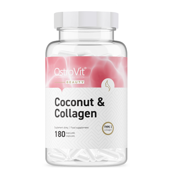 Ostrovit Collagen & MCT Oli from coconut | 180 kapsułek