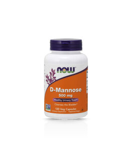 Now Foods D-Mannose 500mg | 120 vcaps
