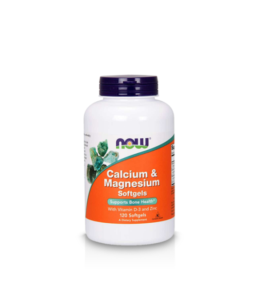 Now Foods Calcium & Magnesium Zinc D3 | 120 Softgels