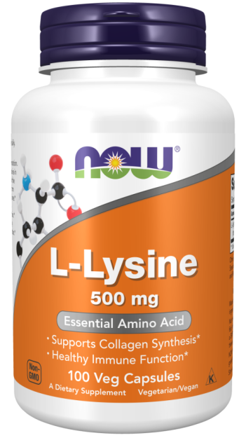 Now Foods L-Lysine 500mg | 100 kapsułek
