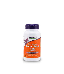 Now Foods Alpha Lipoic Acid 600 mg (ALA) Grape Seed Bioperine | 60 vcaps.