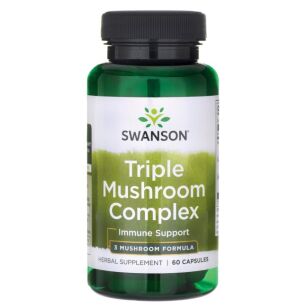 Swanson Triple Mushroom Complex | 60 kapsułek