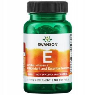 Swanson Vitamin E 400IU d-alfa tokoferol | 100 soft