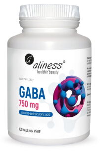 Aliness GABA Gamma amino butyric acid 750 mg | 100 Vege tabs